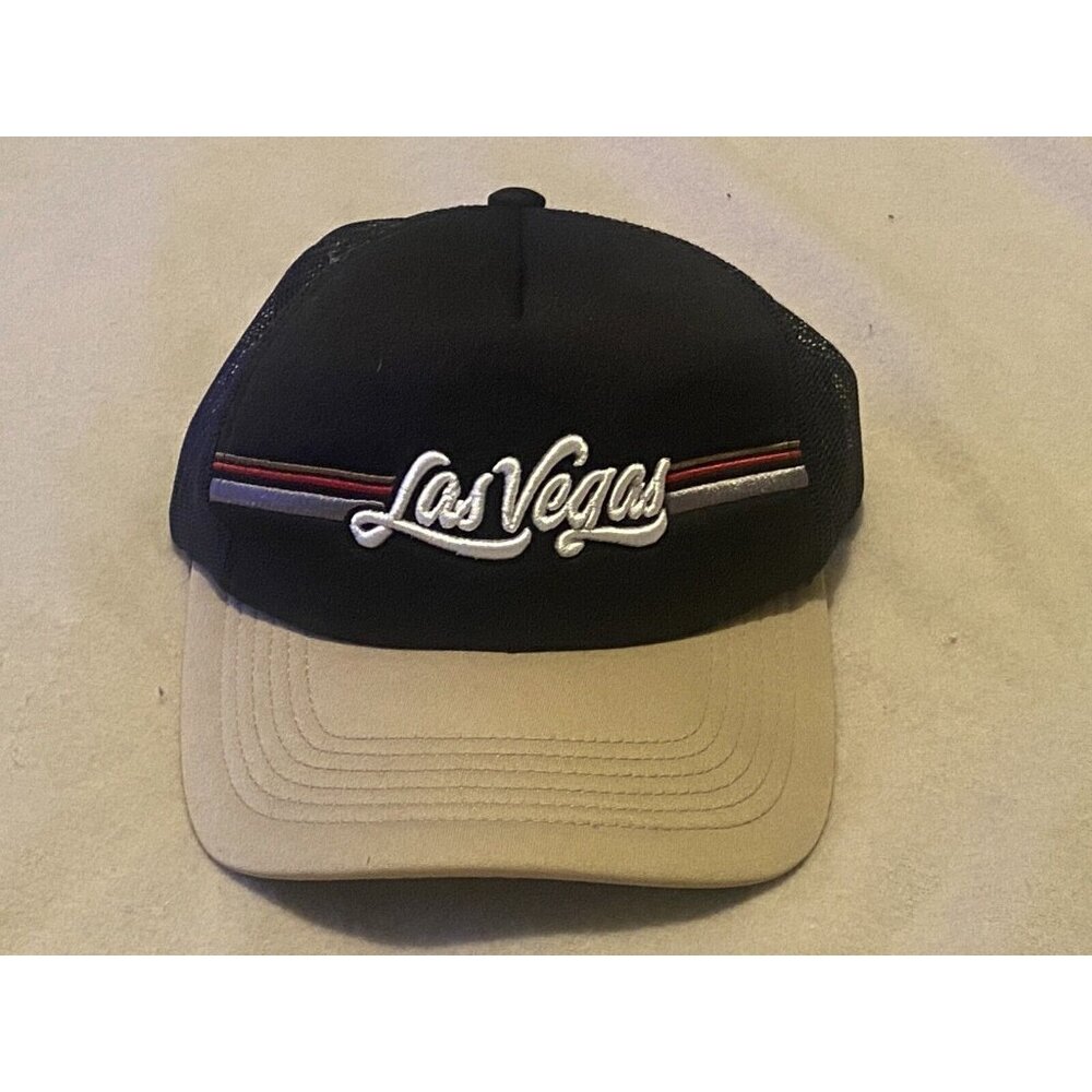 Las Vegas Hat Mesh Back Snapback Elidan Black Gray New